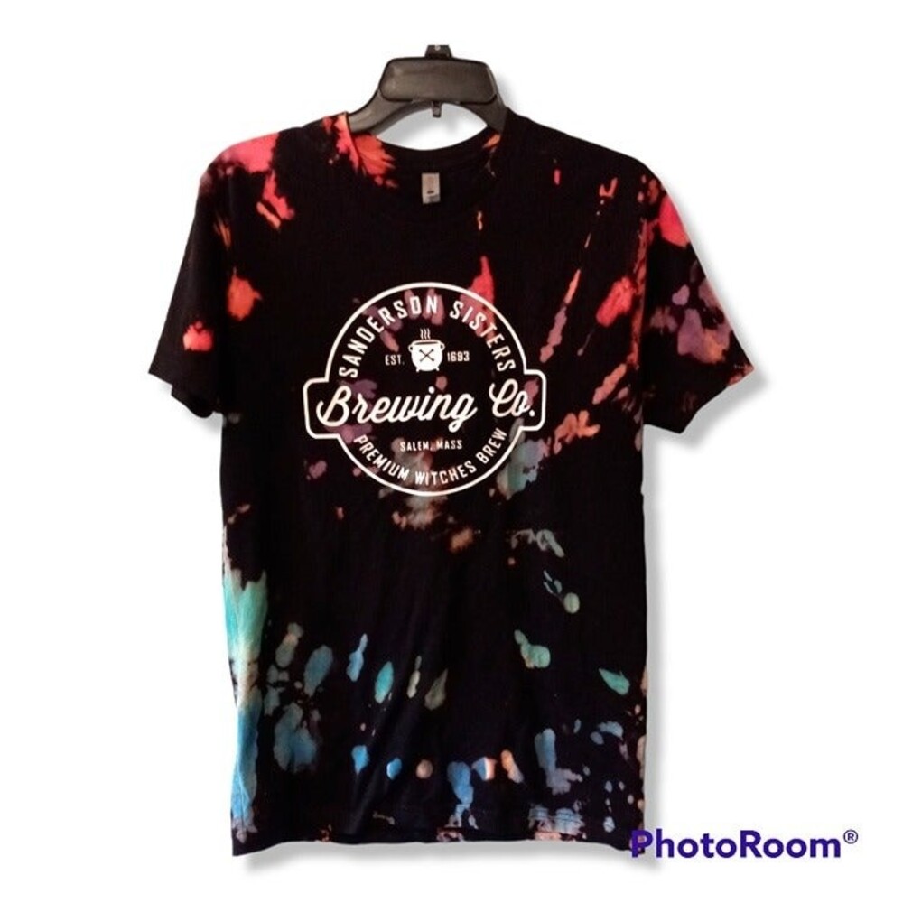 Sanderson Sisters Brewing Co. Medium Bleach Dye Shirt-Tie Dye-Hocus Pocus-Fall